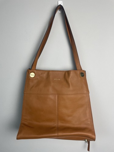 Borsa perlina pelle cognac - borsa,