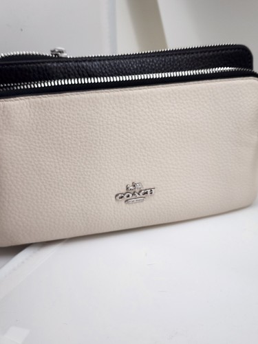 Portafoglio coach doppia zip - portafoglio,